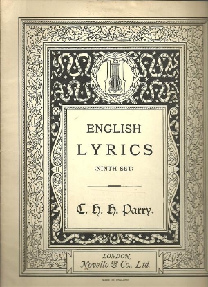 Picture of English Lyrics Ninth Set, C. H. H. Parry