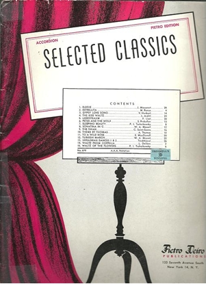 Picture of Selected Classics, ed. Pietro Deiro, accordion songbook