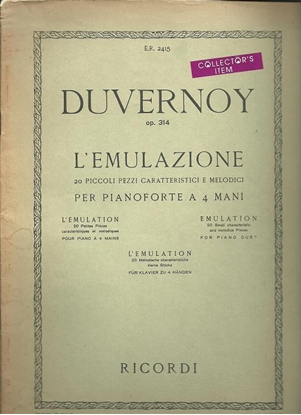 Picture of Duvernoy Op. 314, L'Emulazione, 20 Small Characteristic and melodious pieces for piano duet