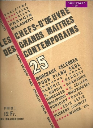 Picture of Les chefs-d'oeuvre, Major Works by Great Contemporary French Masters, 25 Celebrated Piano Pieces