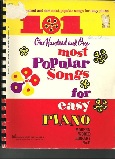 Picture of 101 Most Popular Songs for Easy Piano, Modern World Library No.11
