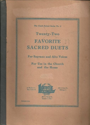 Picture of 22 Favorite Sacred Duets for Soprano & Alto Voices