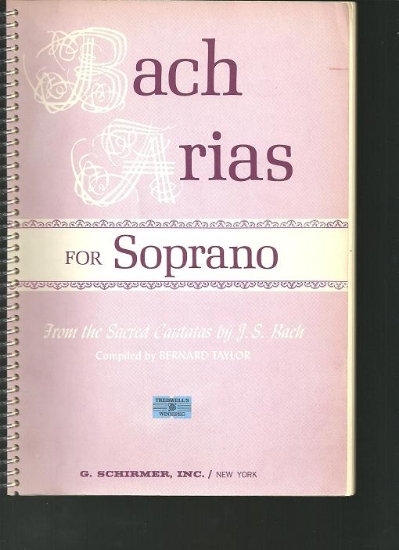 Picture of Bach Arias for Soprano, from Sacred Cantatas by J. S. Bach