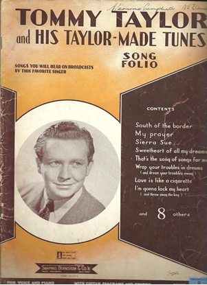 Picture of Tommy Taylor and his Taylor-Made Tunes, songbook