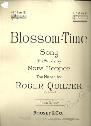 Picture of Blossom-Time, Roger Quilter, high voice solo