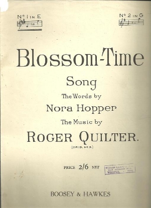 Picture of Blossom-Time, Roger Quilter, low voice solo