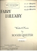 Picture of Fairy Lullaby, Roger Quilter, high voice solo