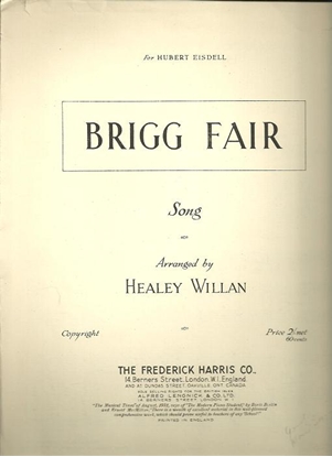 Picture of Brigg Fair, Healey Willan, med-high vocal solo