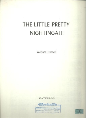 Picture of The Little Pretty Nightingale, Welford Russell