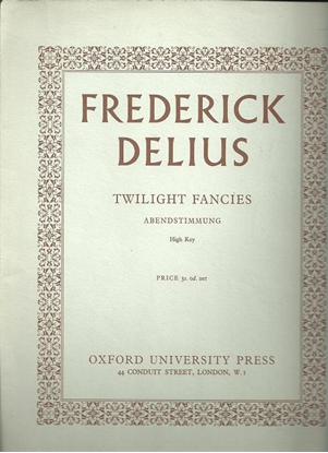 Picture of Twilight Fancies, Abendstimmung, Frederick Delius, high voice solo