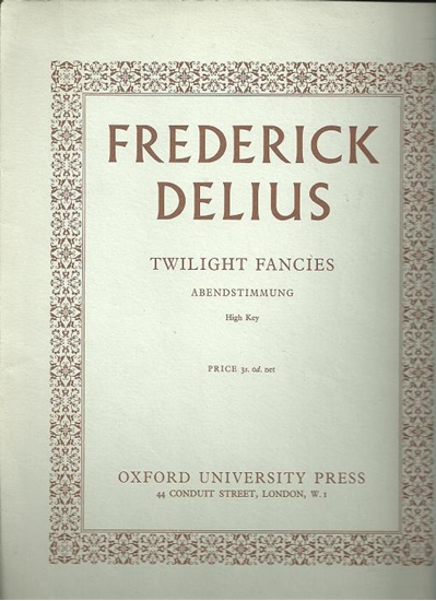 Picture of Twilight Fancies, Abendstimmung, Frederick Delius, high voice solo