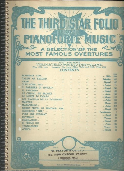 Picture of Overtures, The Third Star Folio of Piano Music, piano solo songbook