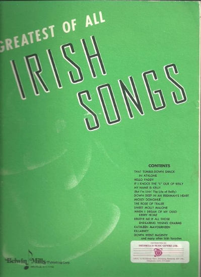 Picture of Greatest of All Irish Songs