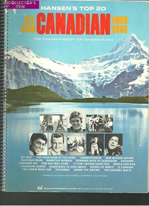 Picture of Hansen's Top 20 All Star Canadian Song Book