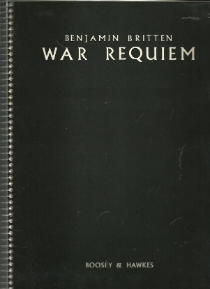 Picture of War Requiem, Benjamin Britten, piano/ vocal score