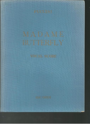 Picture of Madame Butterfly, G. Puccini, hardcover opera vocal score, G. Ricordi