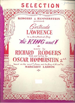 Picture of The King and I, Rodgers & Hammerstein, piano solo selections