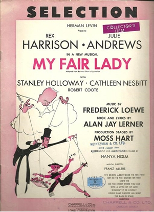Picture of My Fair Lady (American Edition), Lerner & Loewe, piano solo selections