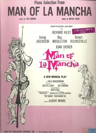 Picture of Man of La Mancha, Joe Darion & Mitch Leigh, arr. Denes Agay, piano solo selections