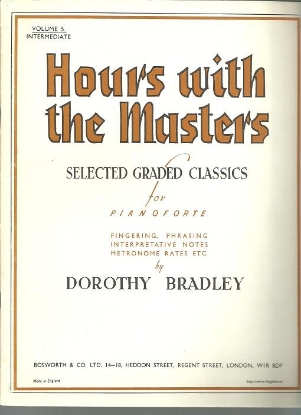 Picture of Hours with the Masters Volume 5, ed. Dorothy Bradley, piano solo 