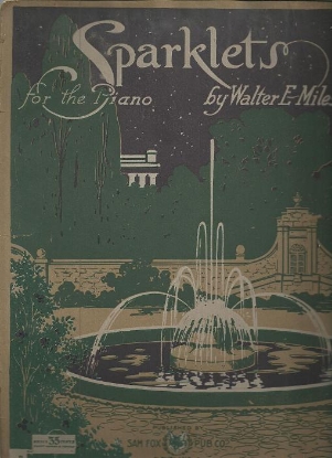 Picture of Sparklets, Walter E. Miles, piano solo