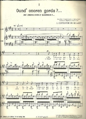 Picture of 15 Bourrees from the Auvergne, Joseph Canteloube, soprano solo 