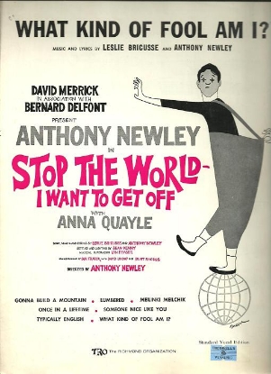 Picture of What Kind of Fool Am I (white cover), from the M.C. "Stop the World I Want to Get Off", Leslie Bricusse & Anthony Newley