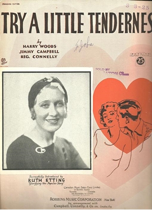 Picture of Try a Little Tenderness, Harry Woods/ Jimmy Campbell/ Reg Connelly, recorded by Ruth Etting