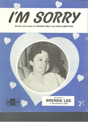Picture of I'm Sorry, Ronnie Self & Dub Albritton, recorded by Brenda Lee
