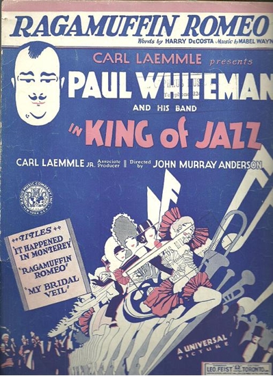 Picture of Ragamuffin Romeo, from "King of Jazz", Harry DeCosta & Mabel Wayne, recorded by Paul Whiteman