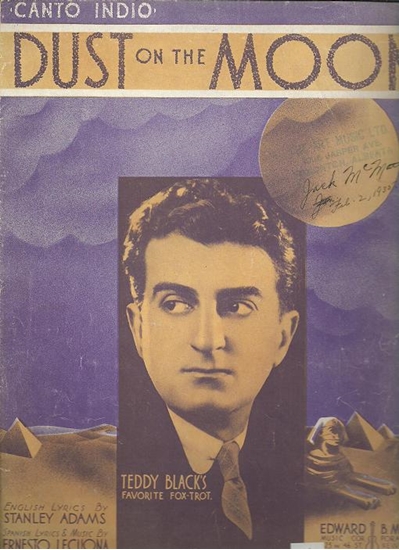 Picture of Dust on the Moon, Canto Indio, Stanley Adams & Ernesto Lecuona, recorded by Teddy Black