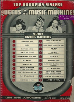 Picture of The Andrews Sisters, Queens of the Music Machines, songbook