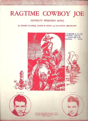 Picture of Ragtime Cowboy Joe, G. Clarke/ M. Abraham/ Lewis Muir, key of "C"
