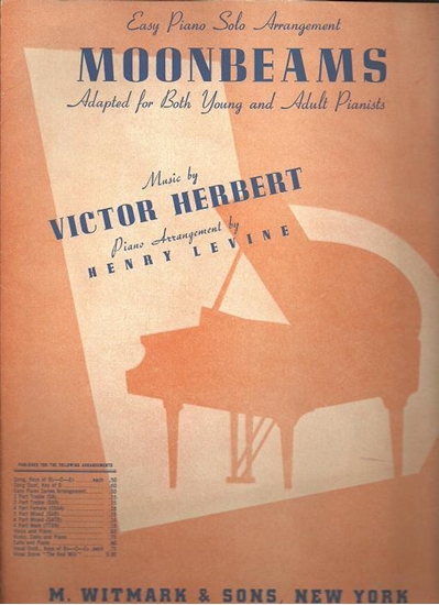 Picture of Moonbeams, from "The Red Mill", Victor Herbert, arr. Henry Levine, piano solo
