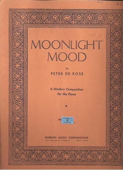 Picture of Moonlight Mood, Peter De Rose, piano solo