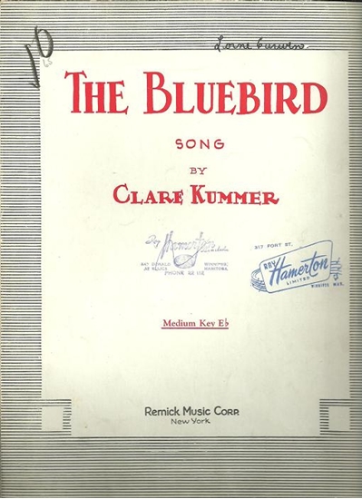 Picture of The Bluebird, Clare Kummer, medium voice solo