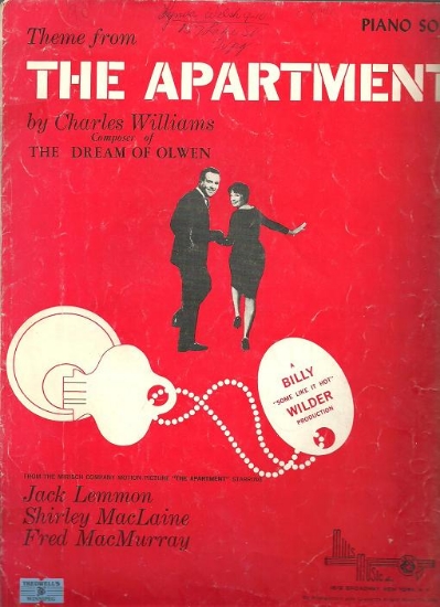 Picture of Theme from The Apartment, originally pub. as "Jealous Lover", Charles Williams