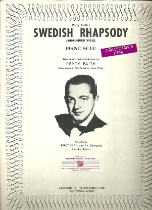 Picture of Swedish Rhapsody (Midsummer Vigil), Hugo Alfven, arr. Percy Faith, piano solo