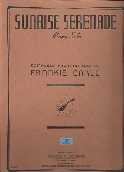 Picture of Sunrise Serenade, Frankie Carle, piano solo 