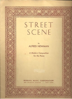 Picture of Street Scene, Alfred Newman, piano solo