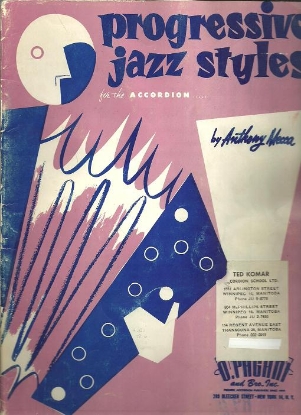 Picture of Progressive Jazz Styles for Accordion, Anthony Mecca