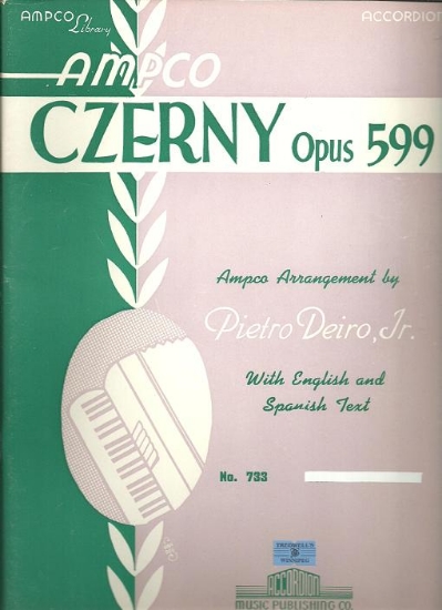 Picture of Czerny Opus 599, ed. Pietro Deiro, accordion