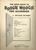 Picture of The Open Door to Boogie Woogie Accordion, Milton De Lugg