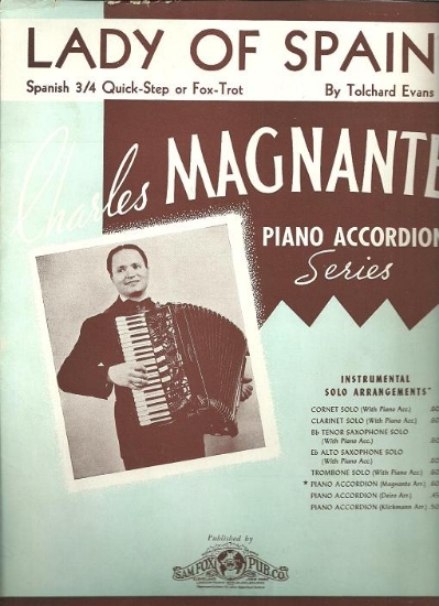 Picture of Lady of Spain, Tolchard Evans, arr. Charles Magnante, accordion solo