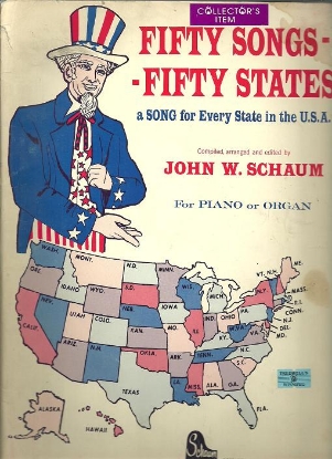 Picture of Fifty Songs-Fifty States, ed. John W. Schaum, easy piano 
