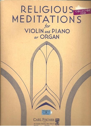 Picture of Religious Meditations, ed. W. F. Ambrosio, violin & piano songbook