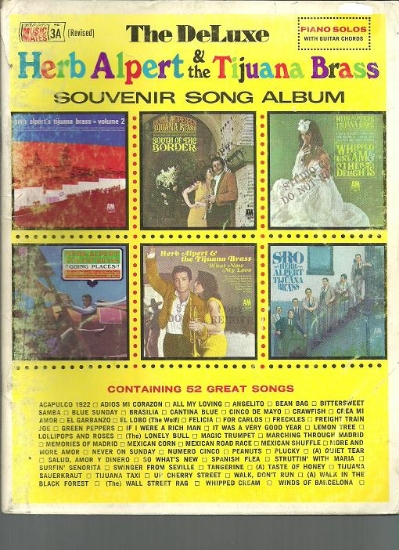 Picture of The Deluxe Herb Alpert & the Tijuana Brass Souvenir Song Album No. 3A Revised, piano/guitar 
