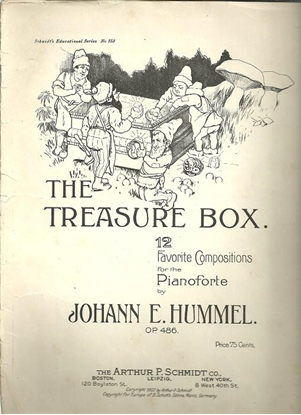 Picture of The Treasure Box, Johann E. Hummel Op. 486, piano solo songbook