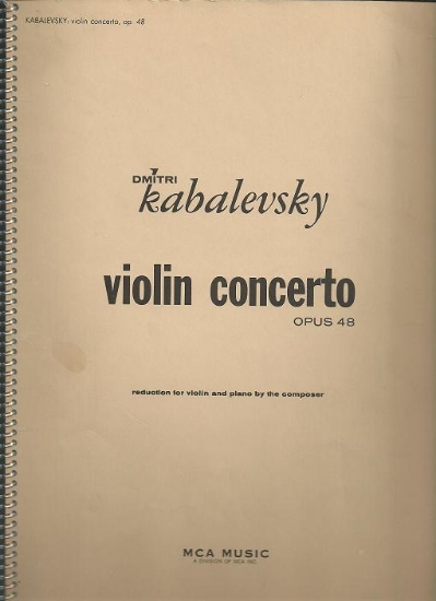 Picture of Violin Concerto Op.48, Dimitri Kabalevsky, violin/piano