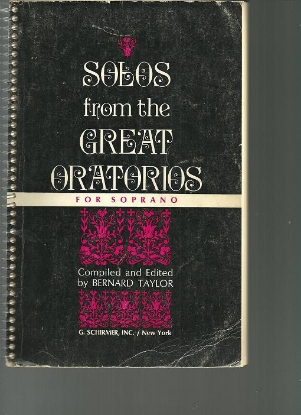 Picture of Solos from the Great Oratorios, ed. Bernard Taylor, soprano solo 